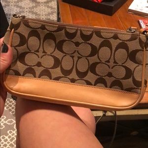 Classic Coach wristlet